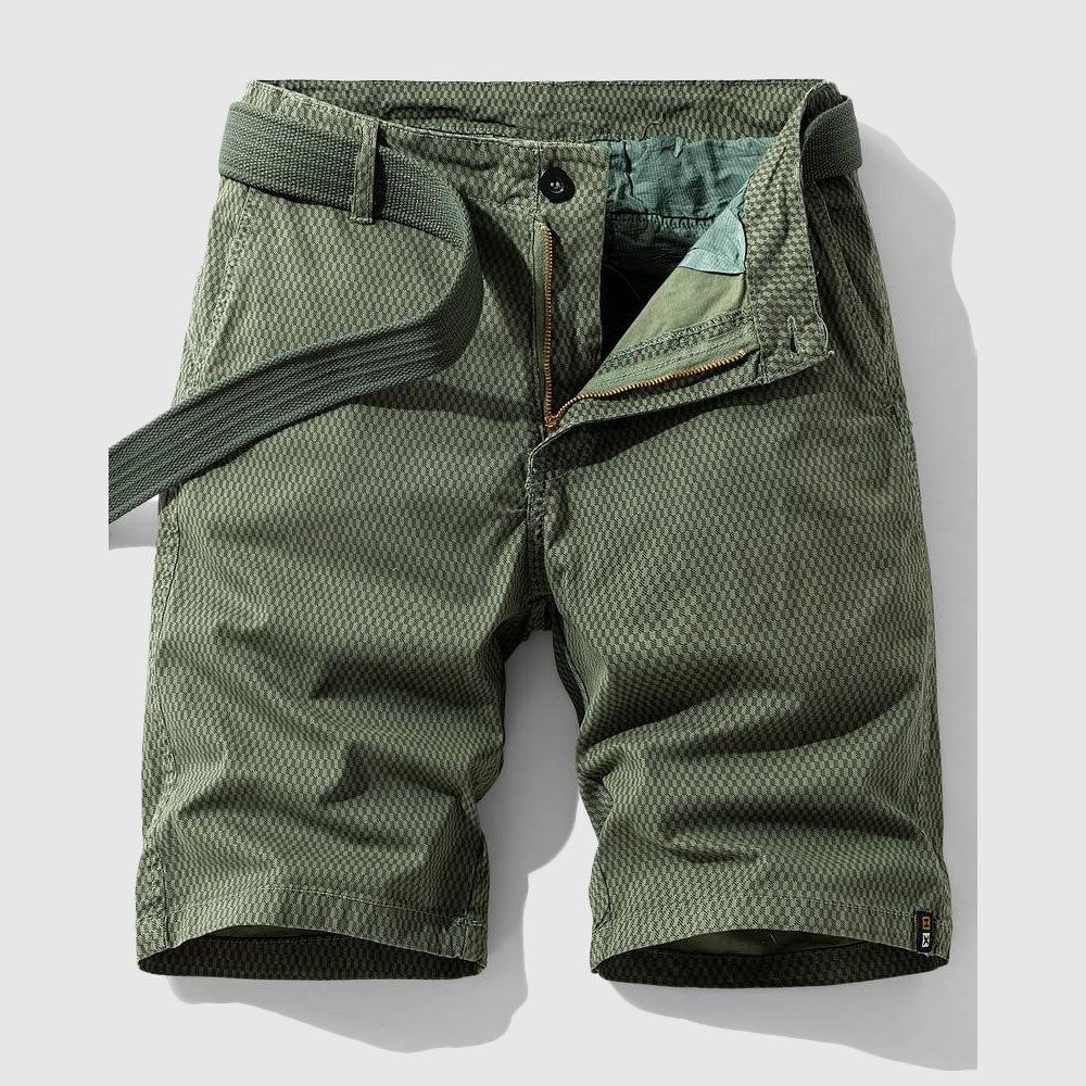 Rhett | Men's Classic Textured Weave Cargo Shorts
