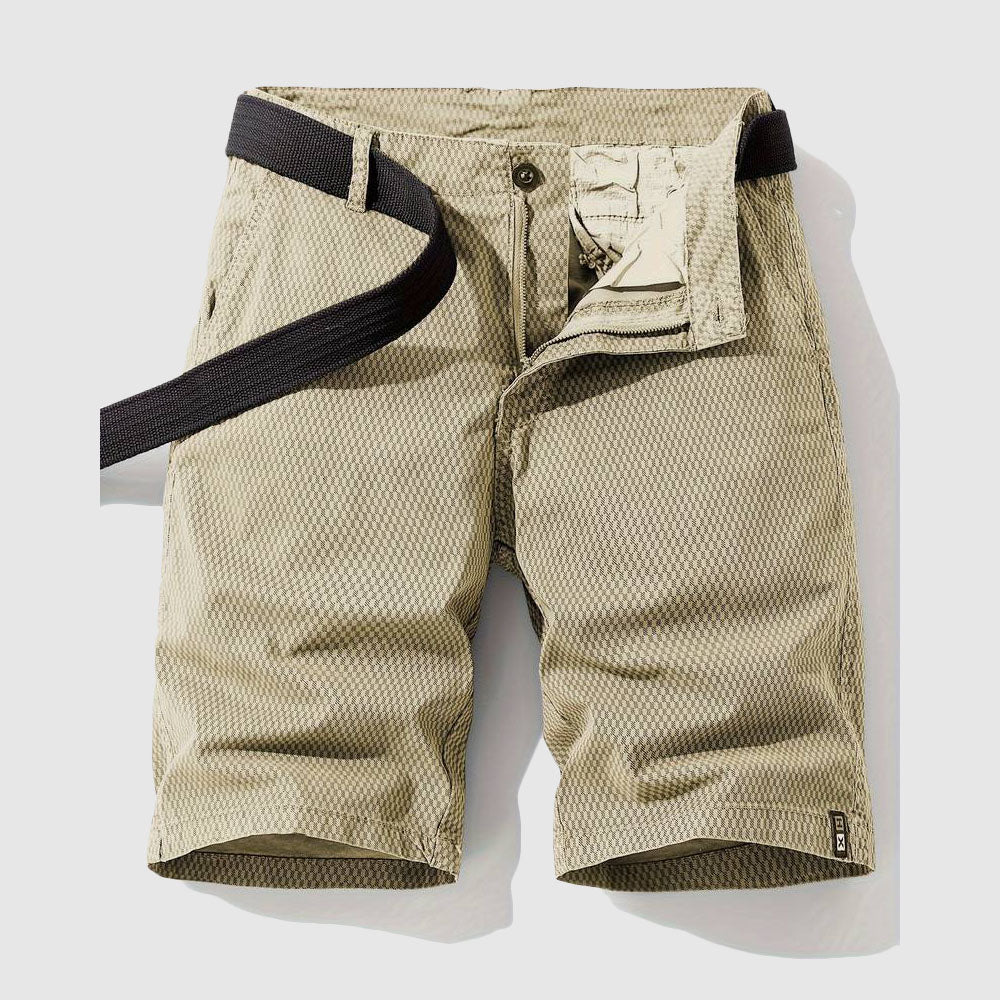 Rhett | Men's Classic Textured Weave Cargo Shorts