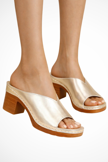 Serenella | Elegant Open Toe Block Heels