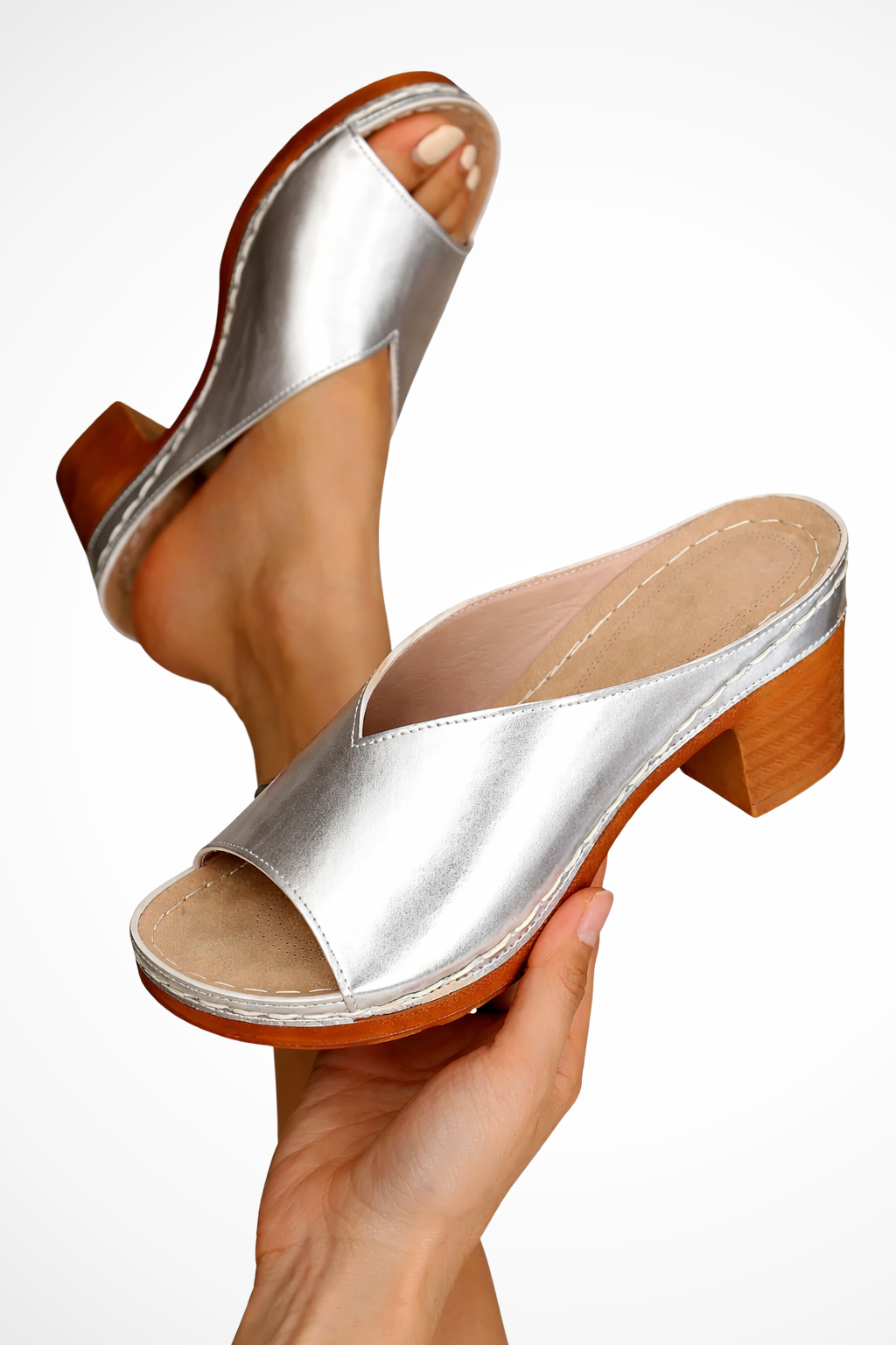 Serenella | Elegant Open Toe Block Heels