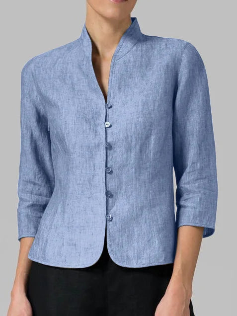 Seralyne | Refined Button-Front Blouse
