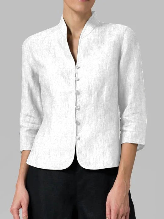 Seralyne | Refined Button-Front Blouse