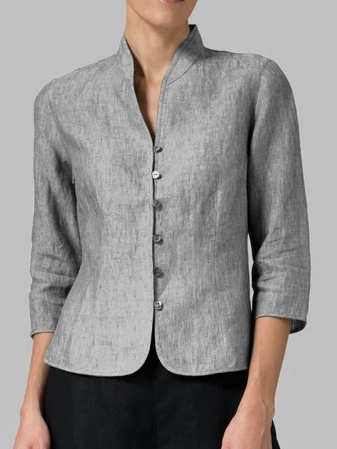Seralyne | Refined Button-Front Blouse