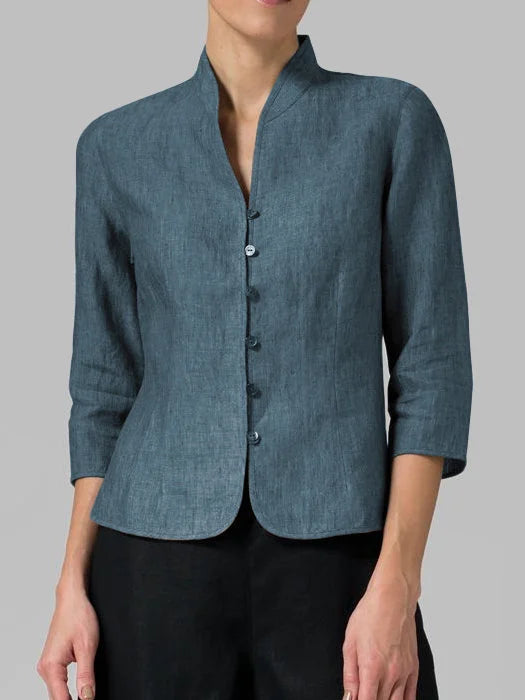 Seralyne | Refined Button-Front Blouse