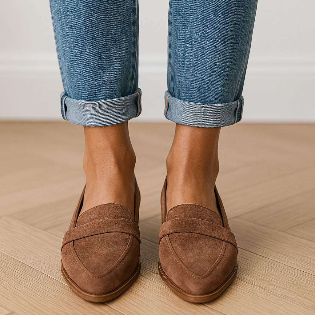 Viviana | Elegant Suede Penny Loafers