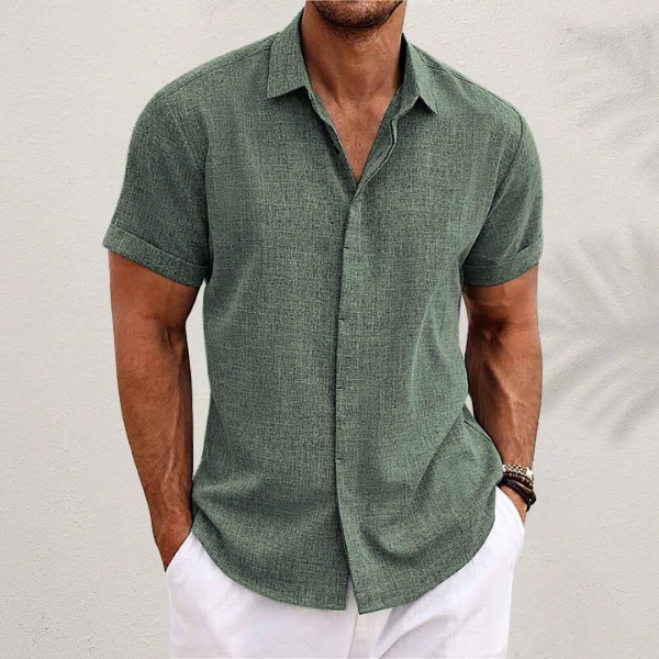 Beckham | Men's Casual Linen Button Down Shirt