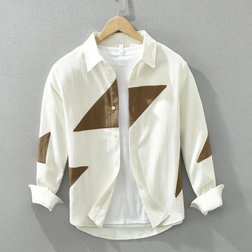 Xavier | Men's Classic Geometric Patchwork Button Down Shirt