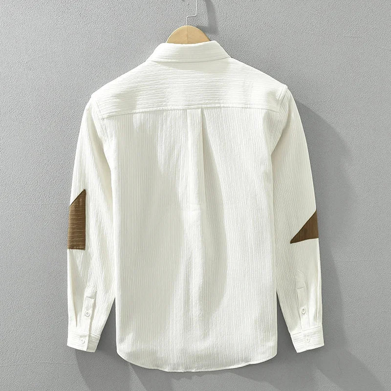 Xavier | Men's Classic Geometric Patchwork Button Down Shirt