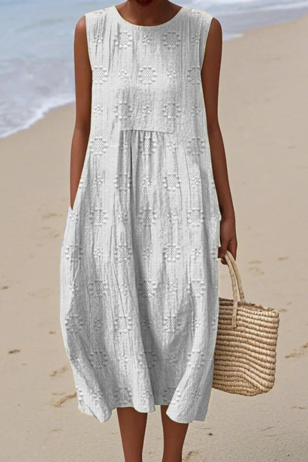 Juliette | Embroidered Tiered Midi Dress