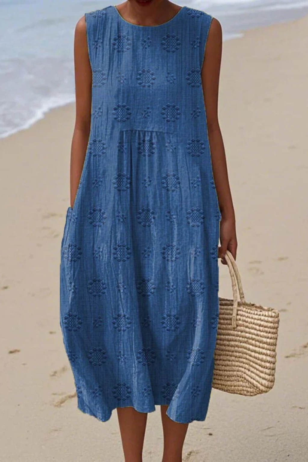 Juliette | Embroidered Tiered Midi Dress