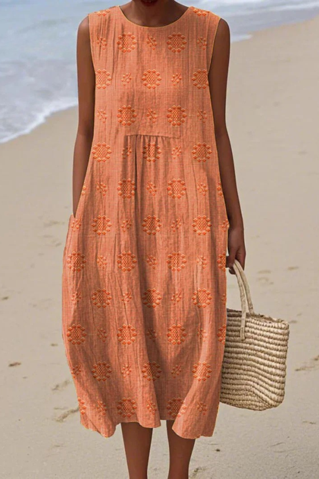 Juliette | Embroidered Tiered Midi Dress