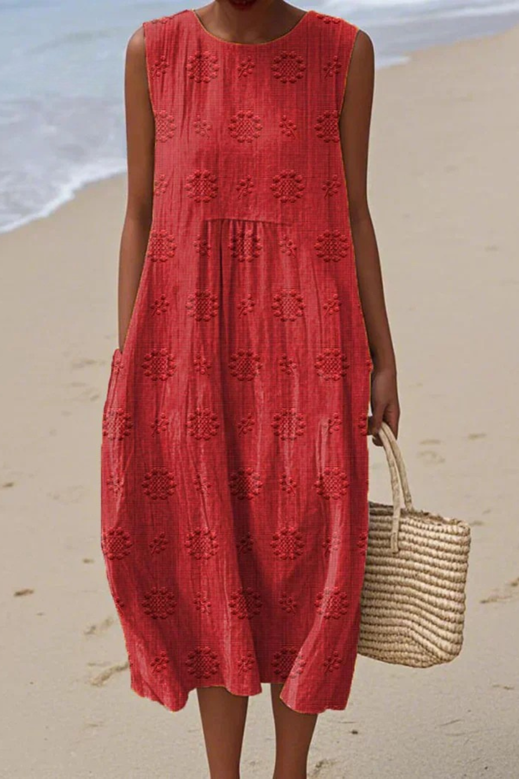 Juliette | Embroidered Tiered Midi Dress