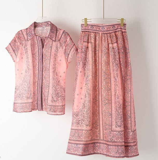 Celeste | Elegant Paisley Two Piece Set