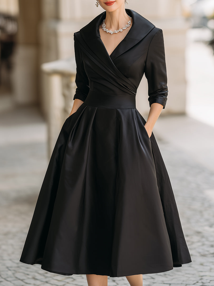 Valentina | Elegant Wrap Midi Dress