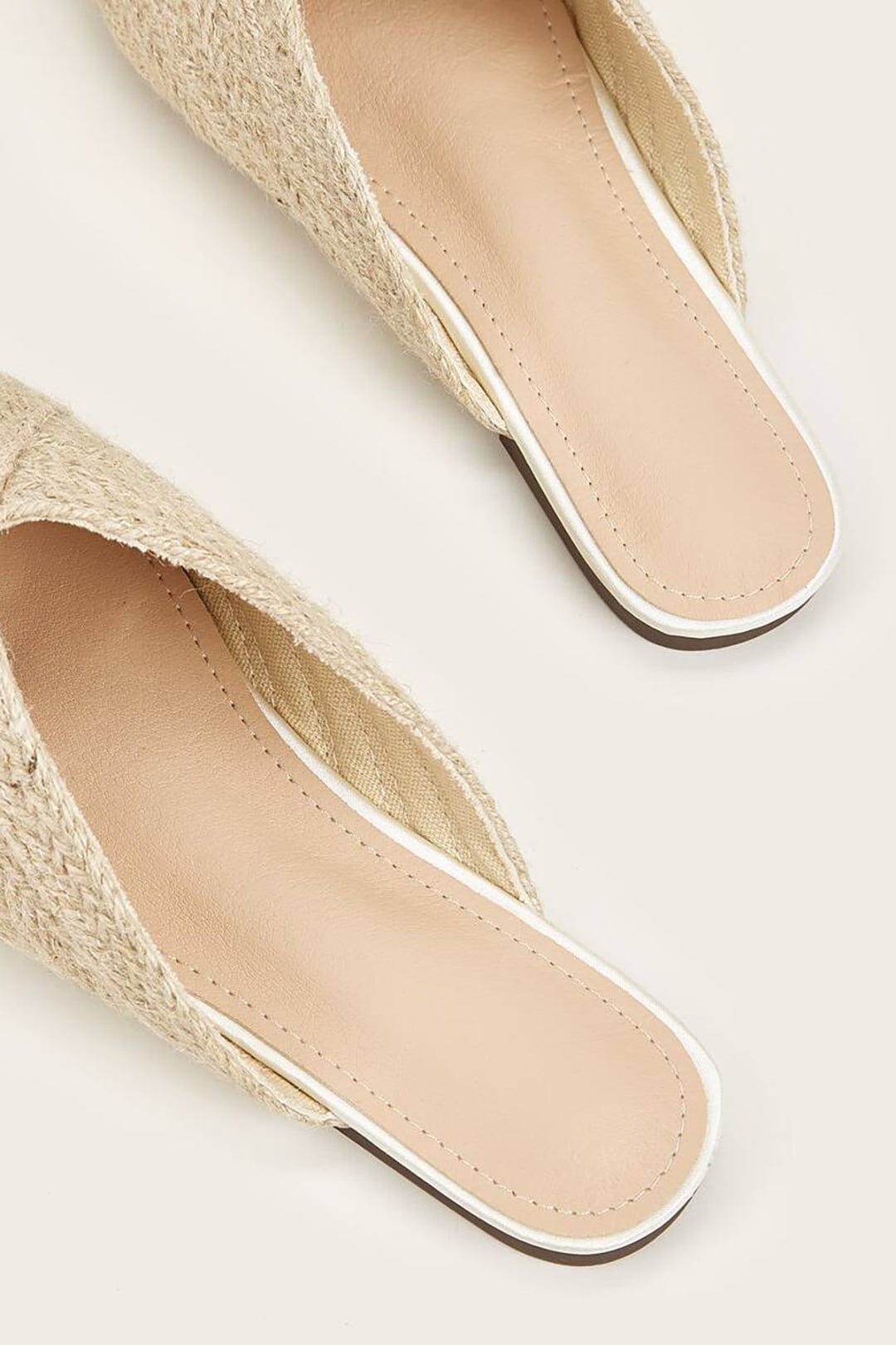 Margot | Elegant Woven Raffia Pointed Toe Mules