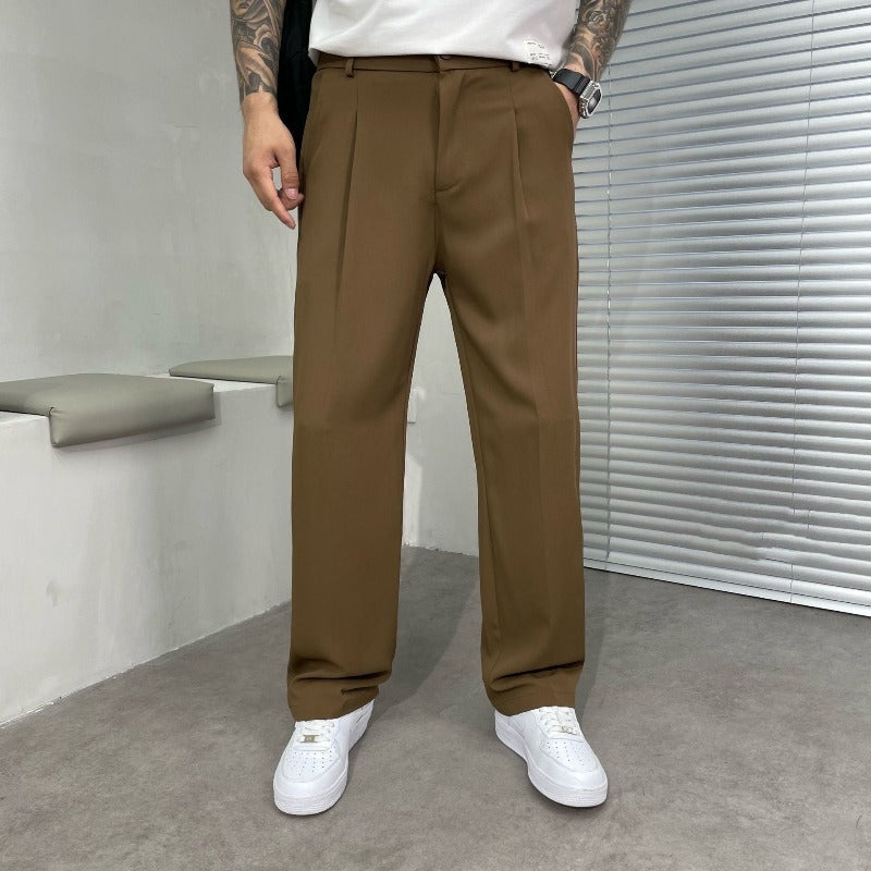 Beckham | Men's Classic Wide Leg Chinos
