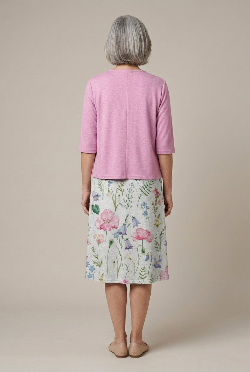 Ophelia | Elegant Floral Two Piece Midi Dress