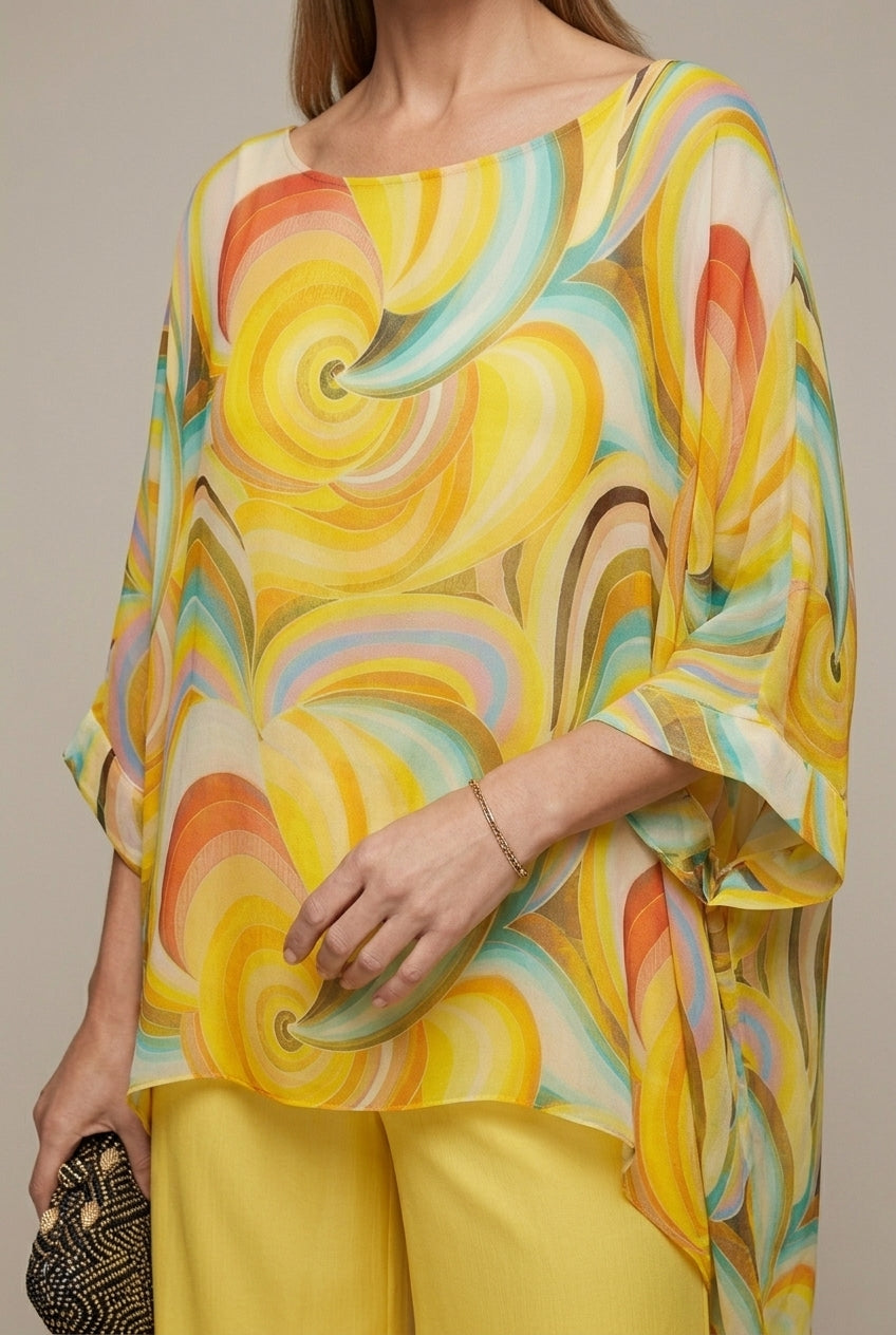 Celestia | Elegant Swirl Chiffon Going Out Sets
