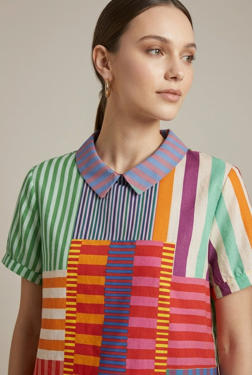 Mirabelle | Casual Printed Lapel T-Shirt