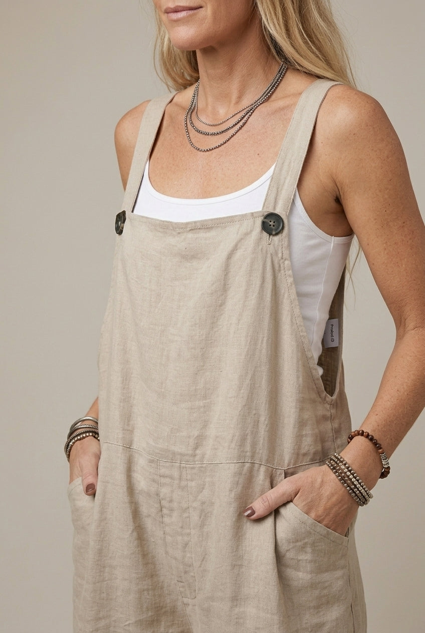 Delphine | Relaxed Linen Jumpsuit