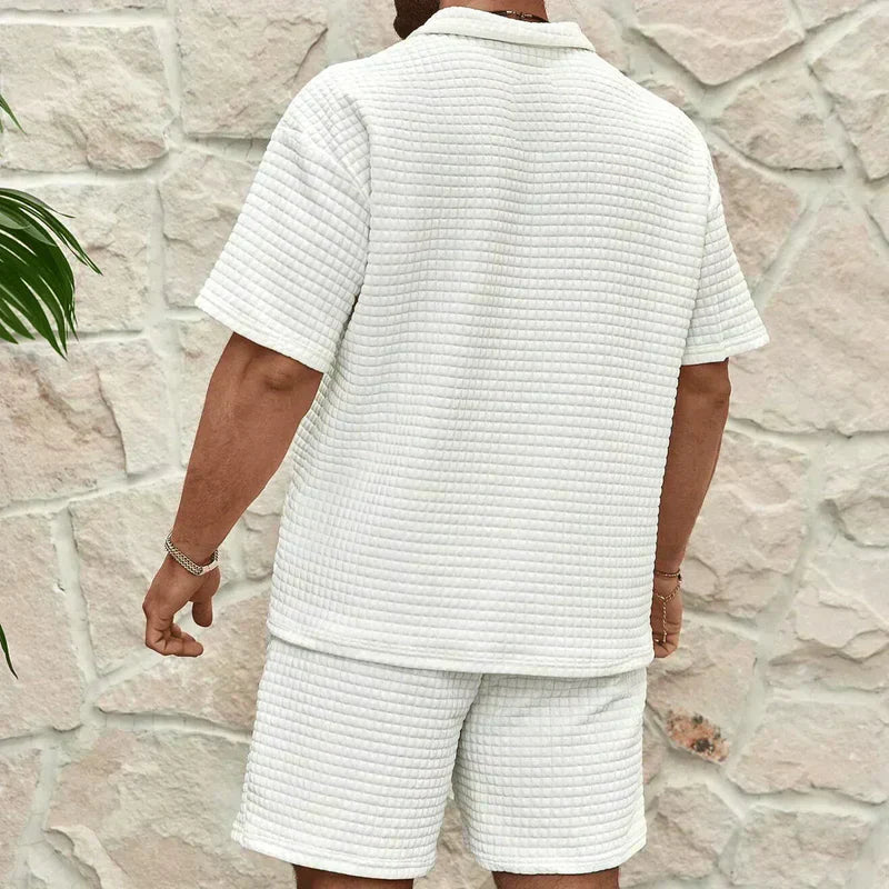 Dalton | Men's Classic Waffle Knit Two Piece Set