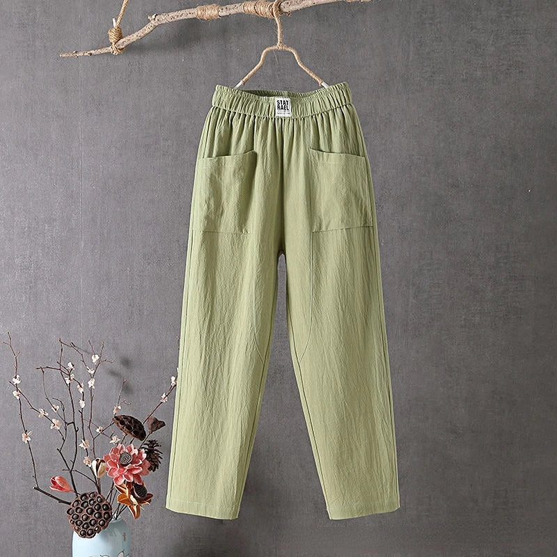 Cordelia | Casual Linen Wide Leg Pants Women