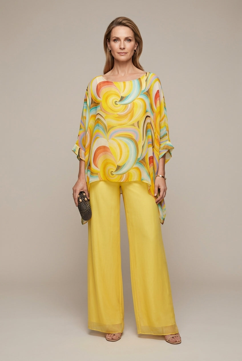Celestia | Elegant Swirl Chiffon Going Out Sets