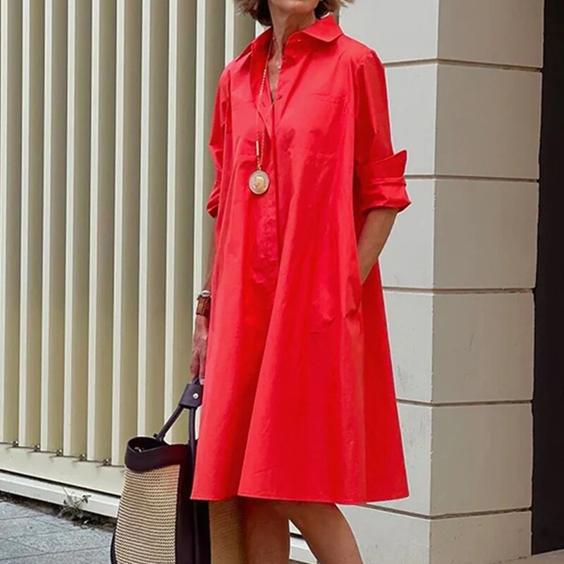 Vivienne | Effortless Oversized Midi Dress