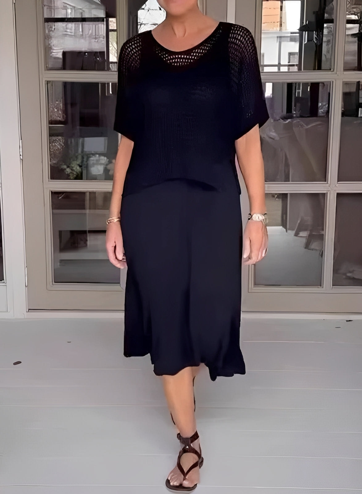 Celeste | Elegant Crochet Two Piece Set