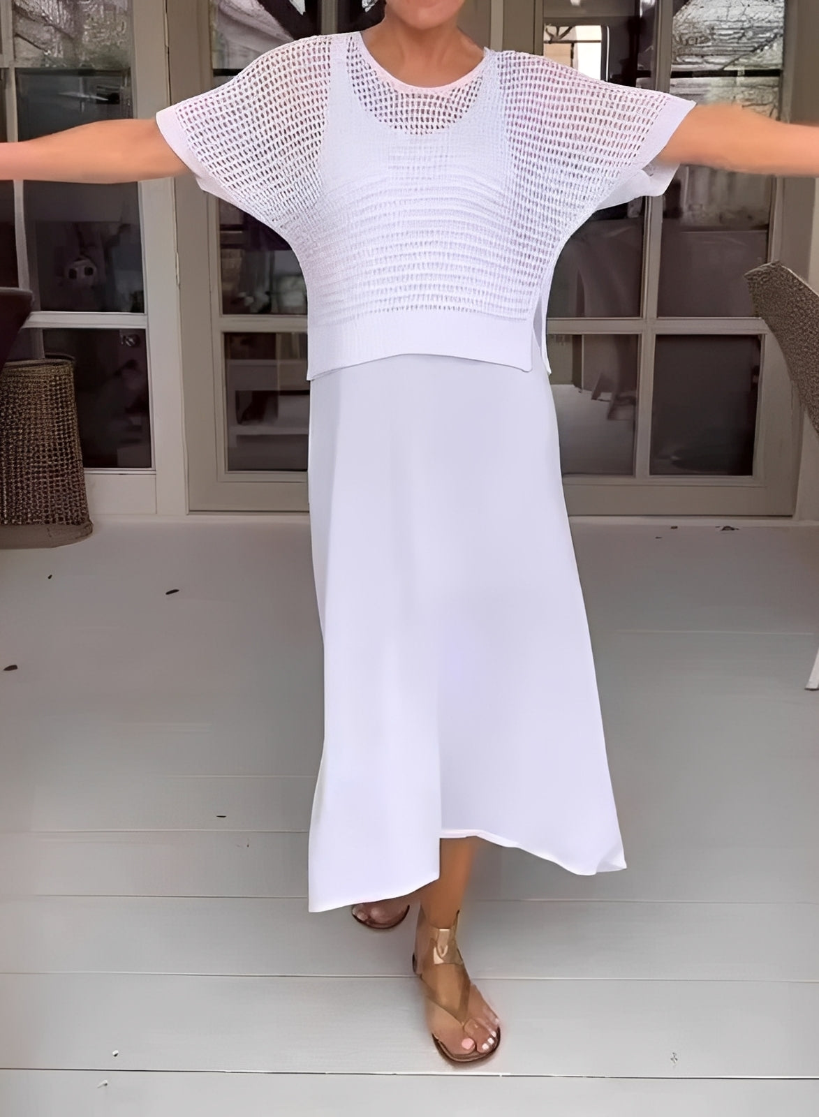 Celeste | Elegant Crochet Two Piece Set