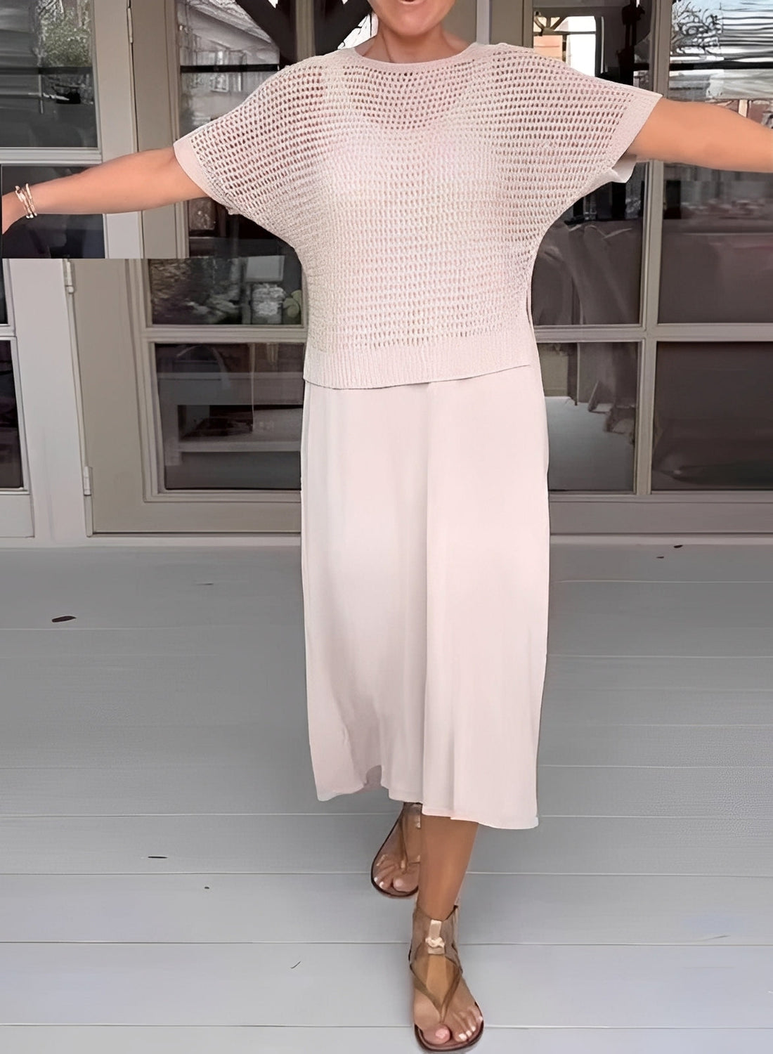 Celeste | Elegant Crochet Two Piece Set