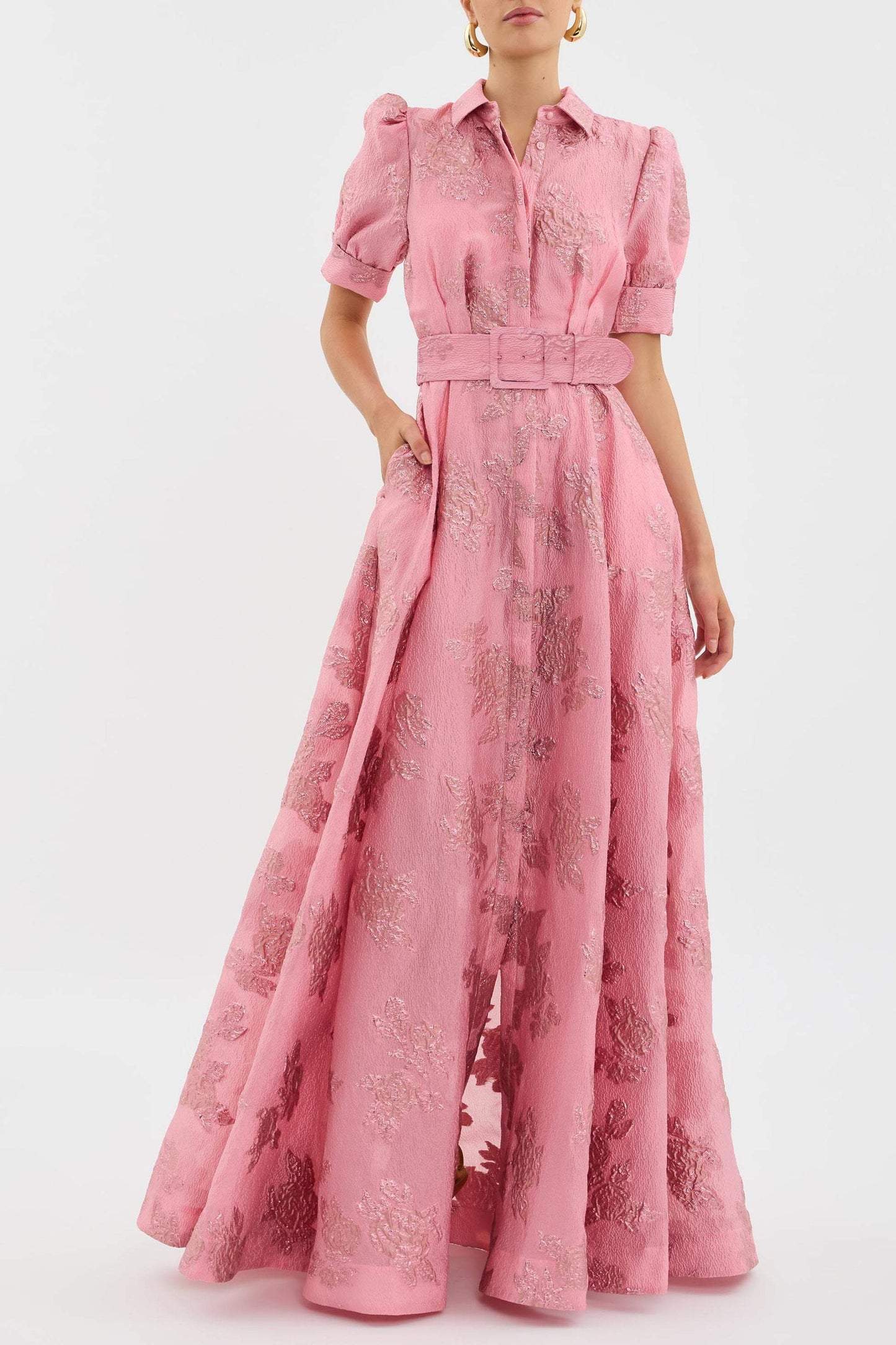 Belinda | Floral Puff Sleeve Maxi Dress