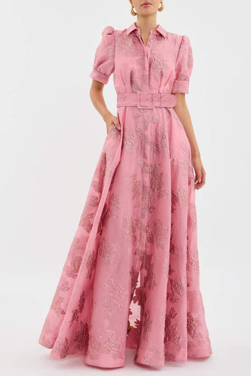 Belinda | Floral Puff Sleeve Maxi Dress