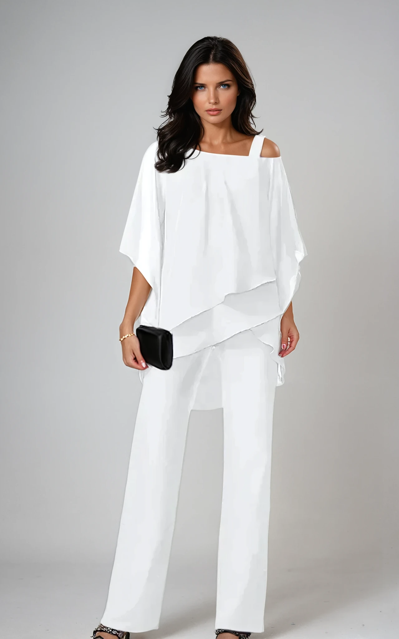 Ameliana | Elegant Draped Two Piece Set