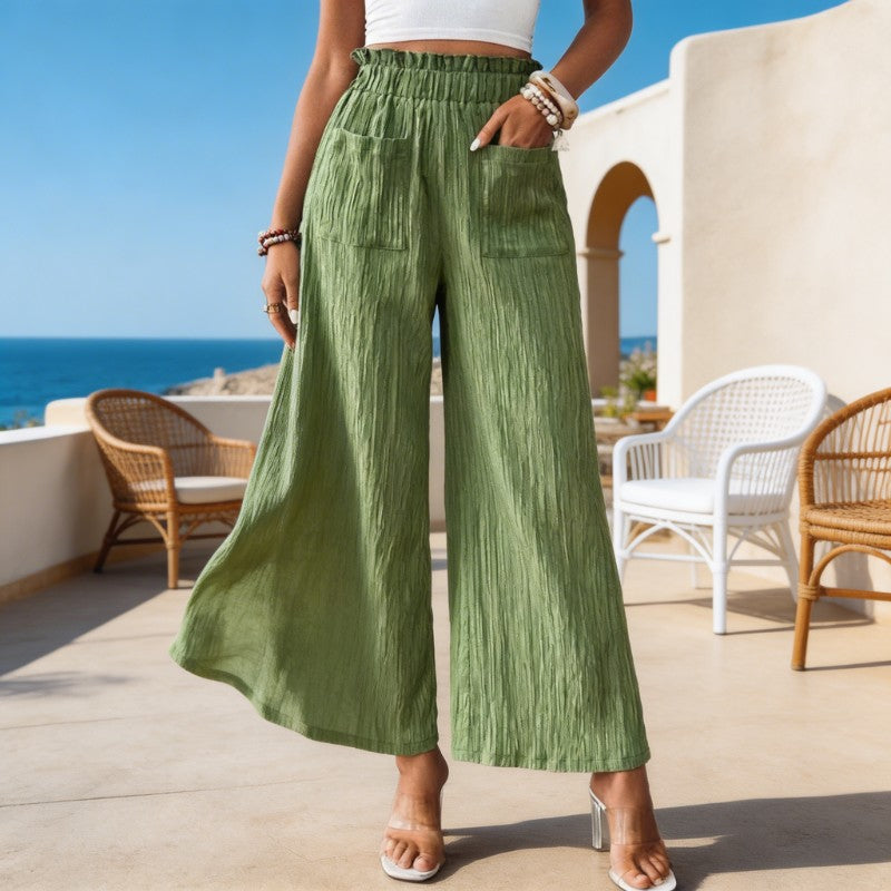 Delphine | Effortless Linen Wide Leg Pants Women