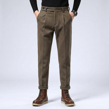 Dorian | Men's Classic Pleated Wool Chinos