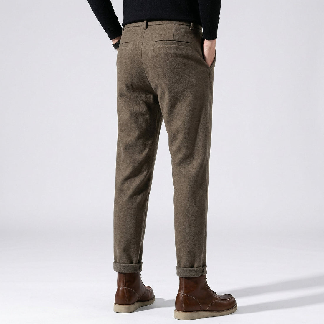 Dorian | Men's Classic Pleated Wool Chinos