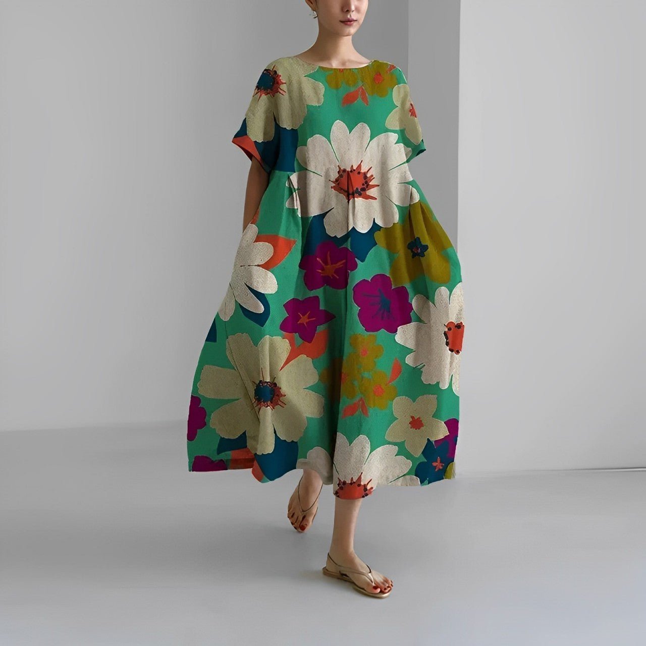 Isadora | Elegant Floral Boho Maxi Dress
