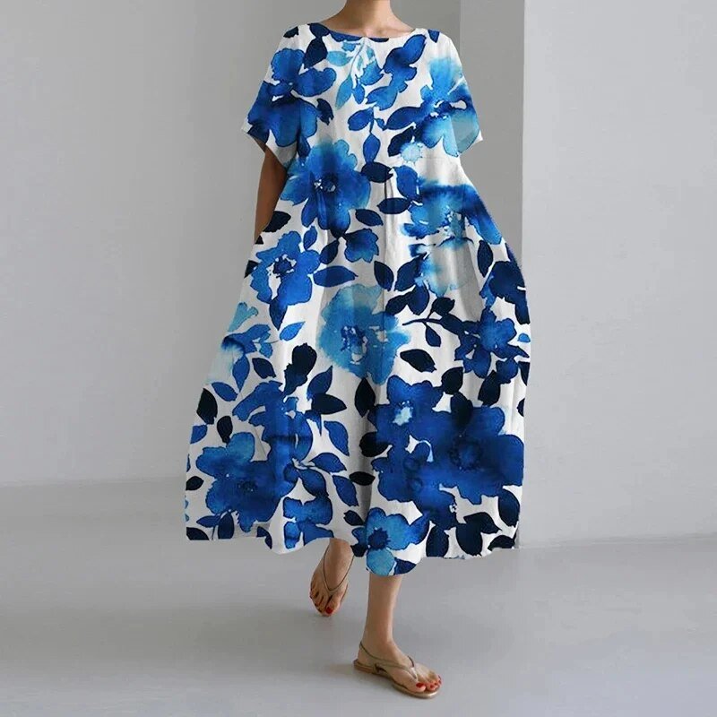 Isadora | Elegant Floral Boho Maxi Dress