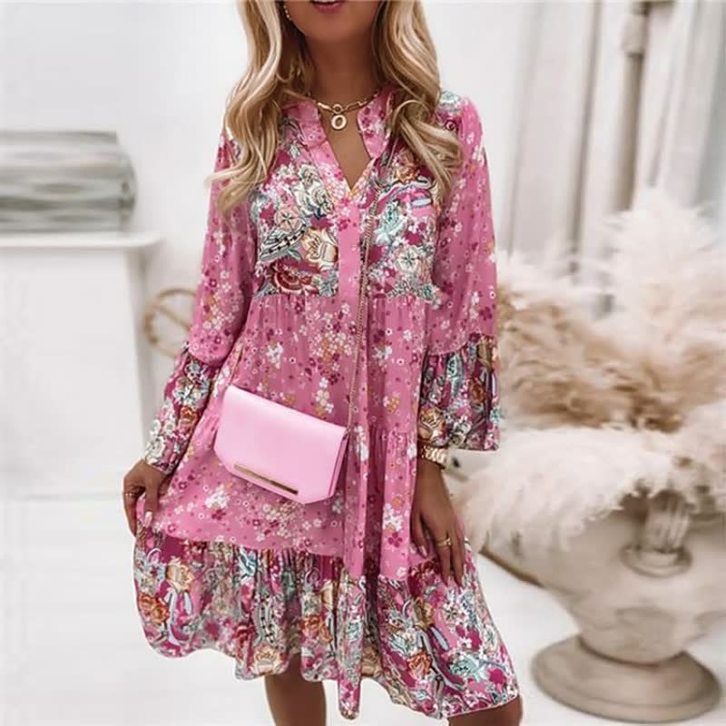 Seraphia | Floral Tiered Midi Dress