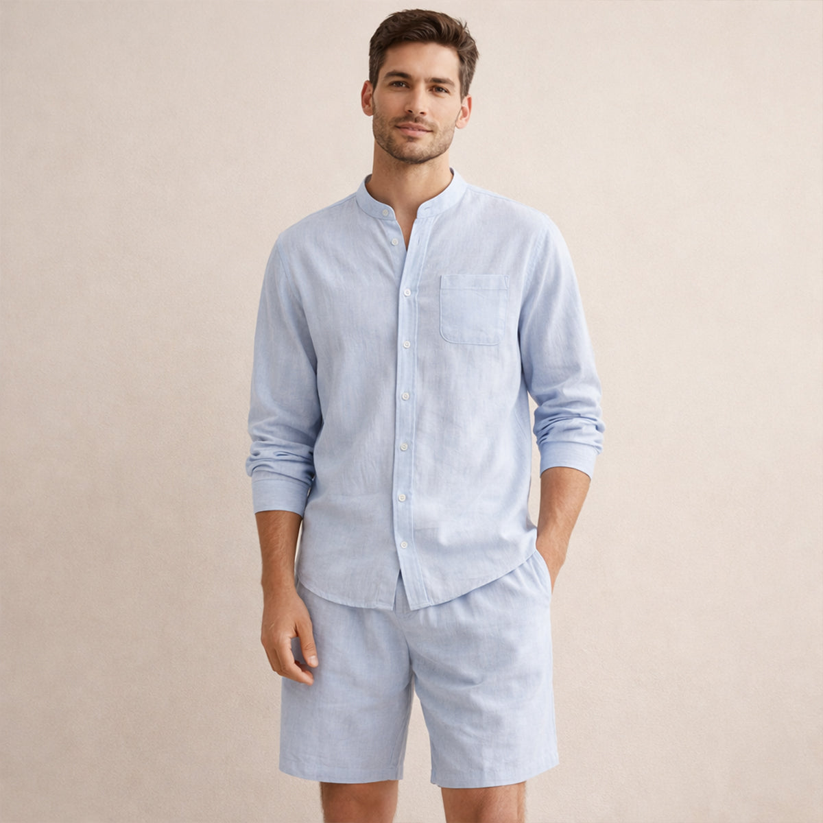 Theron | Men's Classic Linen Two Piece Set