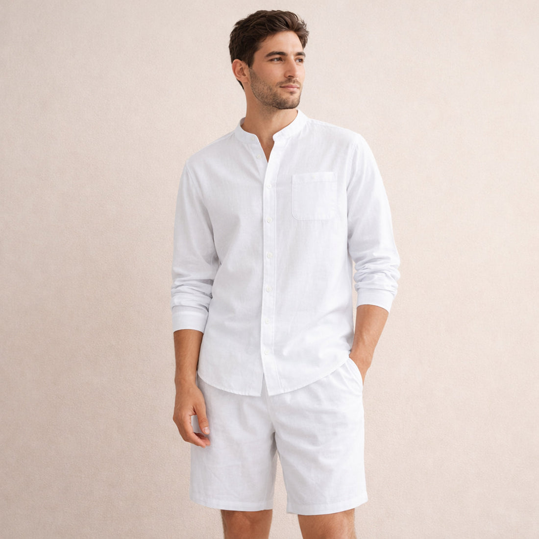 Theron | Men's Classic Linen Two Piece Set