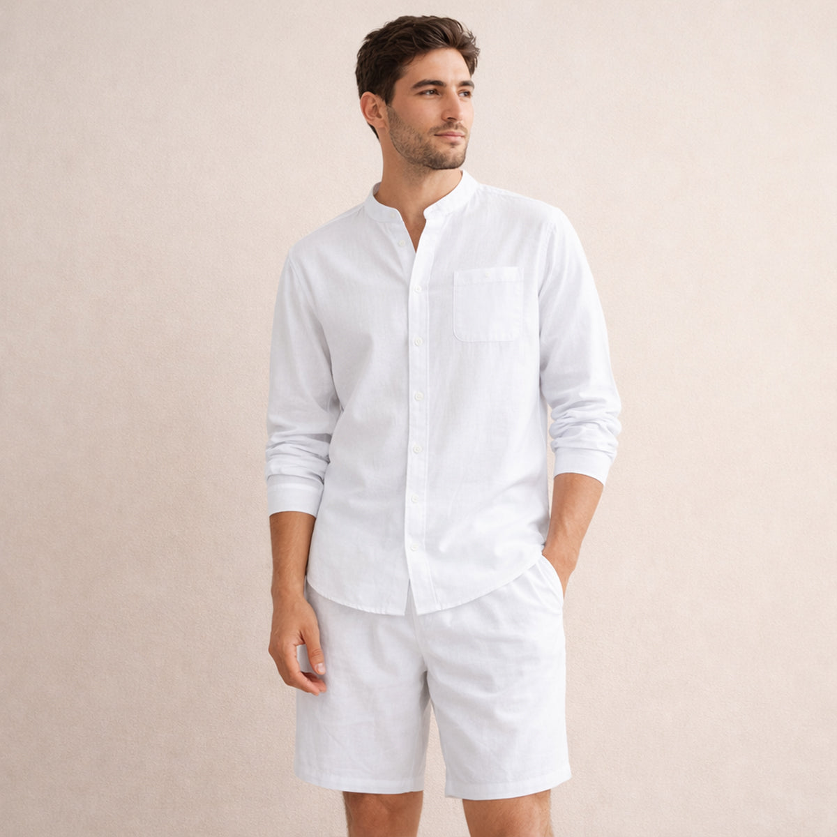 Theron | Men's Classic Linen Two Piece Set