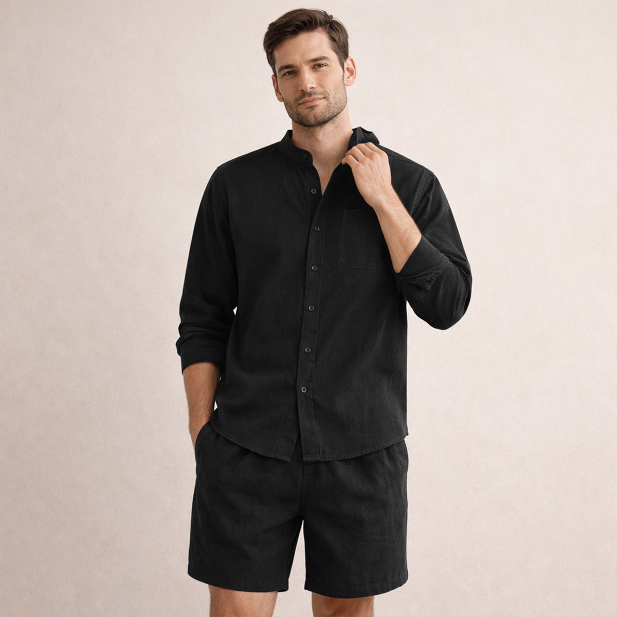Theron | Men's Classic Linen Two Piece Set