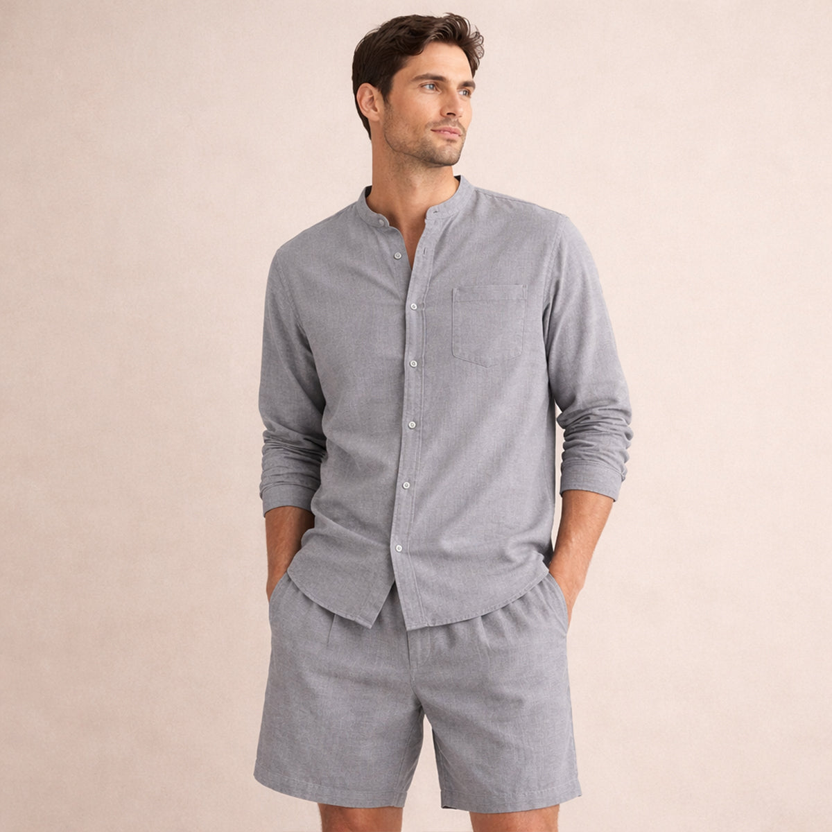 Theron | Men's Classic Linen Two Piece Set