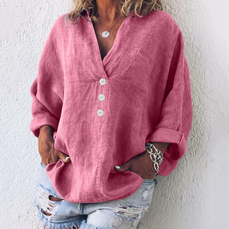 Carina | Casual Button Down Blouse