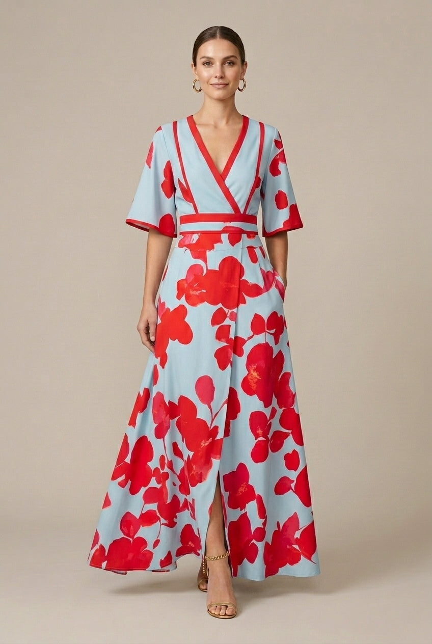 Solenne | Romantic Floral Maxi Dress