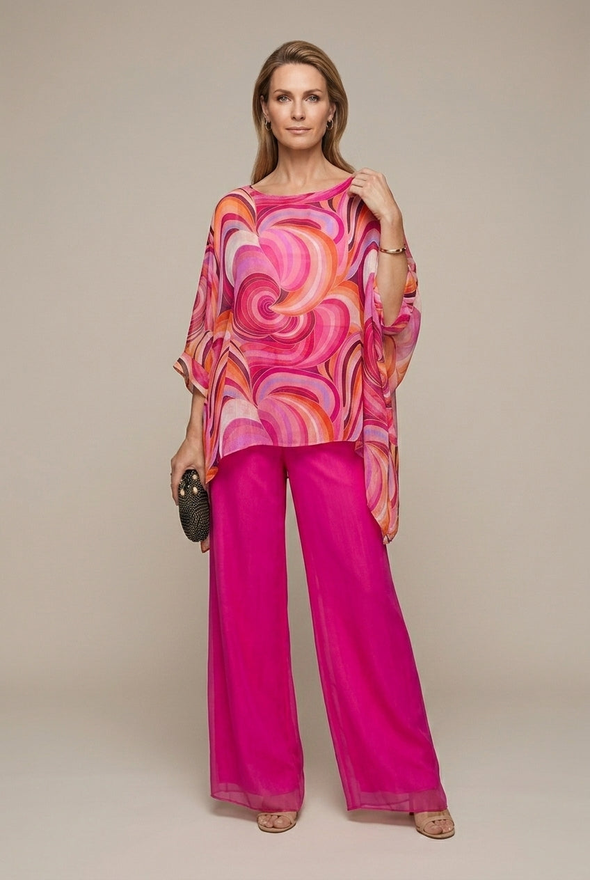 Celestia | Elegant Swirl Chiffon Going Out Sets