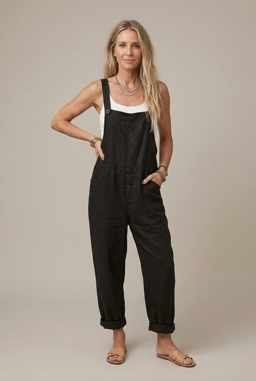 Delphine | Relaxed Linen Jumpsuit