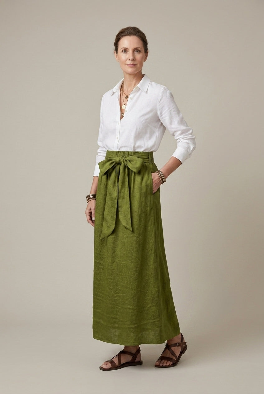 Evangeline | Elegant Two Piece Wrap Midi Set